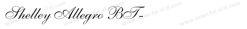 Shelley Allegro BT字体转换